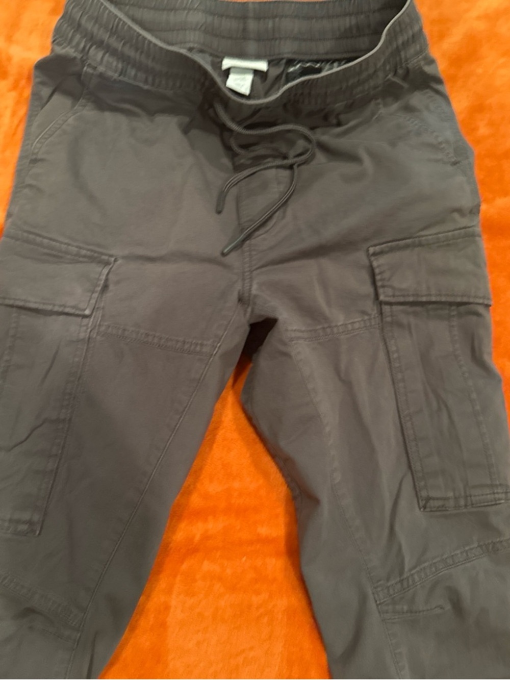 H&M Men's Cargo Pants in Charcoal Gray